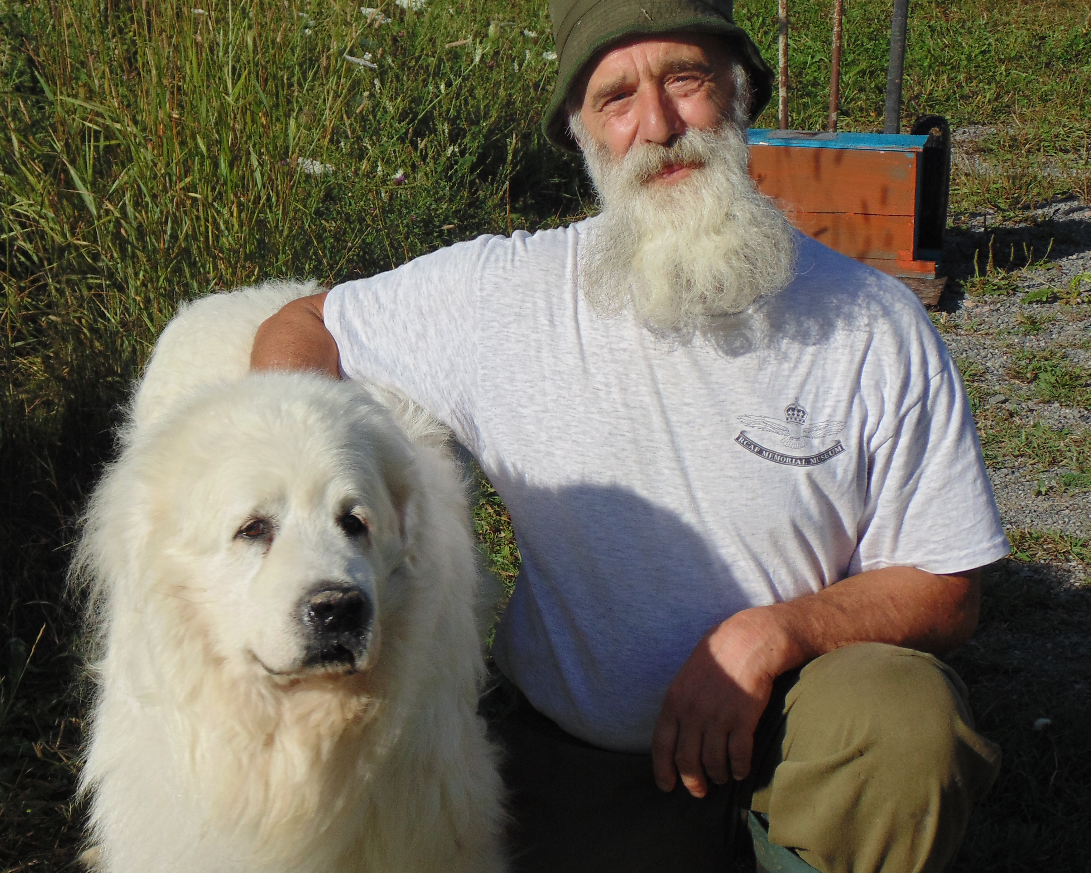 Picture: R. Micheal Magnini and his dog, Max.